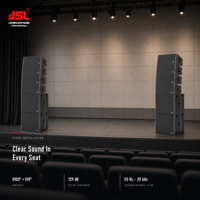 JSLWholesale Ensemble de haut-parleurs Line Array double 10 pouces avec caisson de basses actif 21 pouces, système de sonorisation PA professionnel pour extérieur et églises