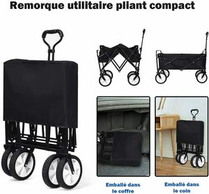 重型折叠旅行车沙滩车户外花园公园露营实用手推车 - Product Image 3
