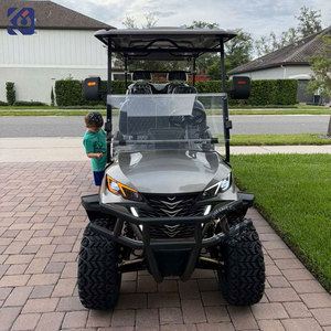 Voiturette de golf électrique 6 places pour la plage, batterie lithium 72V, tout-terrain surélevée, panneau solaire, idéale pour les excursions en extérieur - Product Image 2