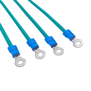 Ring <b>Terminals</b> Pure Copper 1-Core RV2-4S Insulated Wire Custom Made For Electrical Connections - Product Image 1