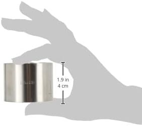 Anneau à pâtisserie IBILI 6x4,5 <span class=keywords><strong>cm</strong></span> en acier inoxydable argenté, compatible <span class=keywords><strong>lave</strong></span>-<span class=keywords><strong>vaisselle</strong></span>, résistant à la chaleur, compatible micro-ondes - Product Image 4