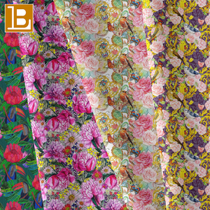 BILU Low MOQ <strong>2026</strong> Luxury Digital <strong>Printing</strong> Custom Liberty Cotton <strong>Fabric</strong> for Clothing - Product Image 1