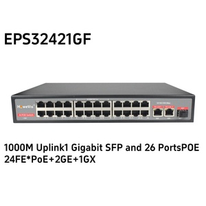 Nhà máy trực tiếp 10/100/1000Mbps chuyển đổi PoE <span class=keywords><strong>Gigabit</strong></span> 4 8 16 <span class=keywords><strong>24</strong></span> 32 Cổng 48V PoE chuyển đổi Ethernet RJ45 Mạng chuyển mạch cho CCTV - Product Image 5