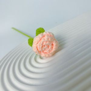 New Handmade Crochet Flowers Gift Colorful <b>Wool</b> Knitted Rose Bouquets for Valentine's Day - Product Image 5