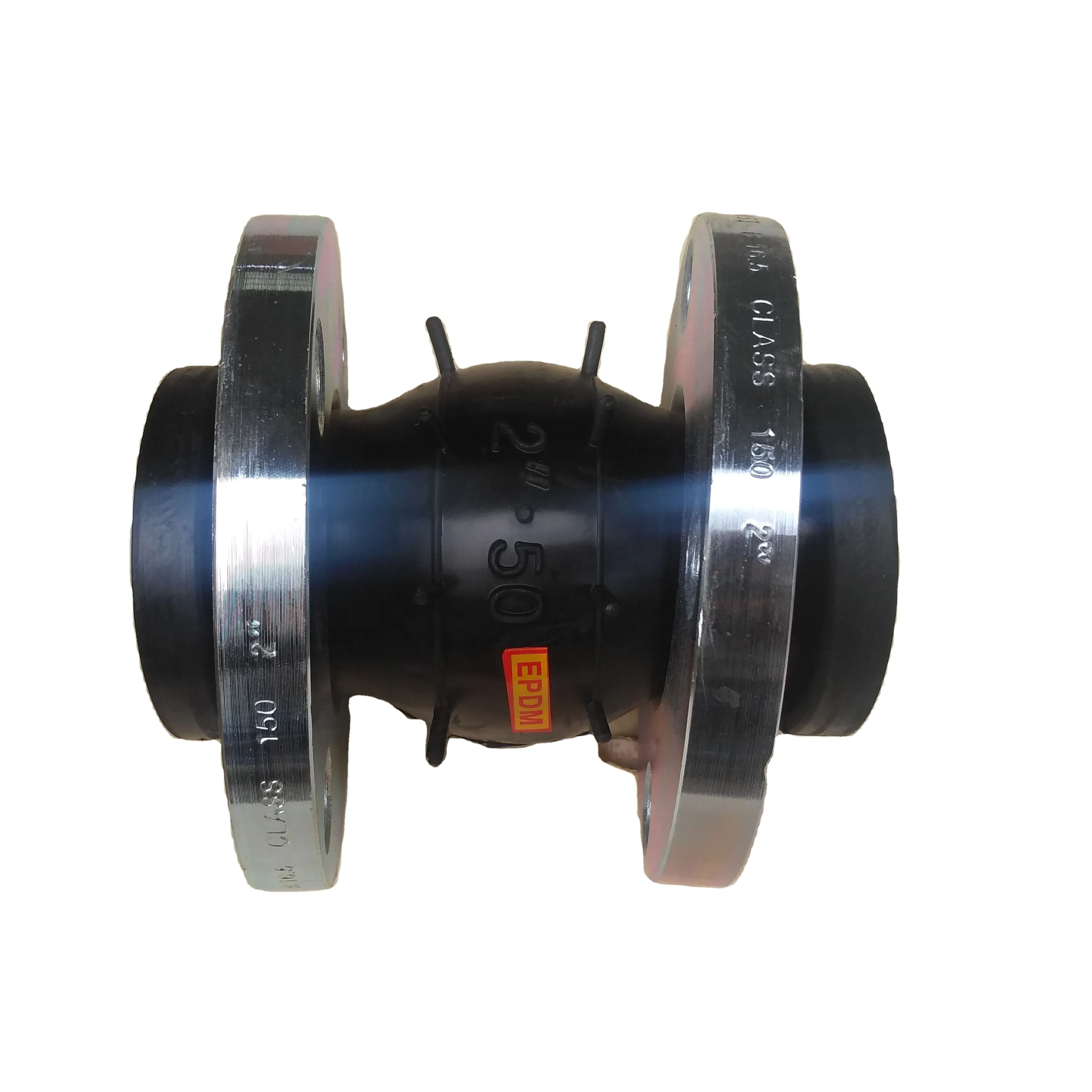 Expansion Rubber Joint 6 Inch EPDM NBR Neoprene Rubber Single Bellow Clamp Rubber Expansion Soft Joint Carbon Steel Flange Rubber Flexible Joint