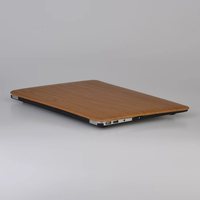 Étui de protection en cuir à motif bois pour MacBook Pro 14 pouces M5 M4 A3401 A3434