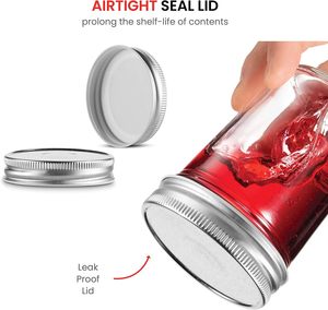 Frascos de Vidrio al por Mayor con Tapas Herméticas, Recipientes de Vidrio Portátiles de Gran Capacidad para Almacenamiento de Alimentos, Diseño Moderno, Marca Privada - Product Image 6