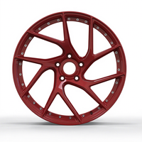 Jantes monobloc forgées en aluminium TR 17/18/19 pouces pour voitures, finition polie, design 10 rayons, ajustement universel