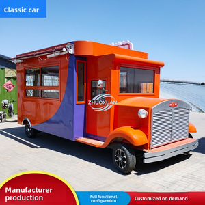 Carrito de Comida Móvil Conveniente, Camión de Catering Sólido para Venta de Café, Helados y Otros Productos al Aire Libre - Product Image 4