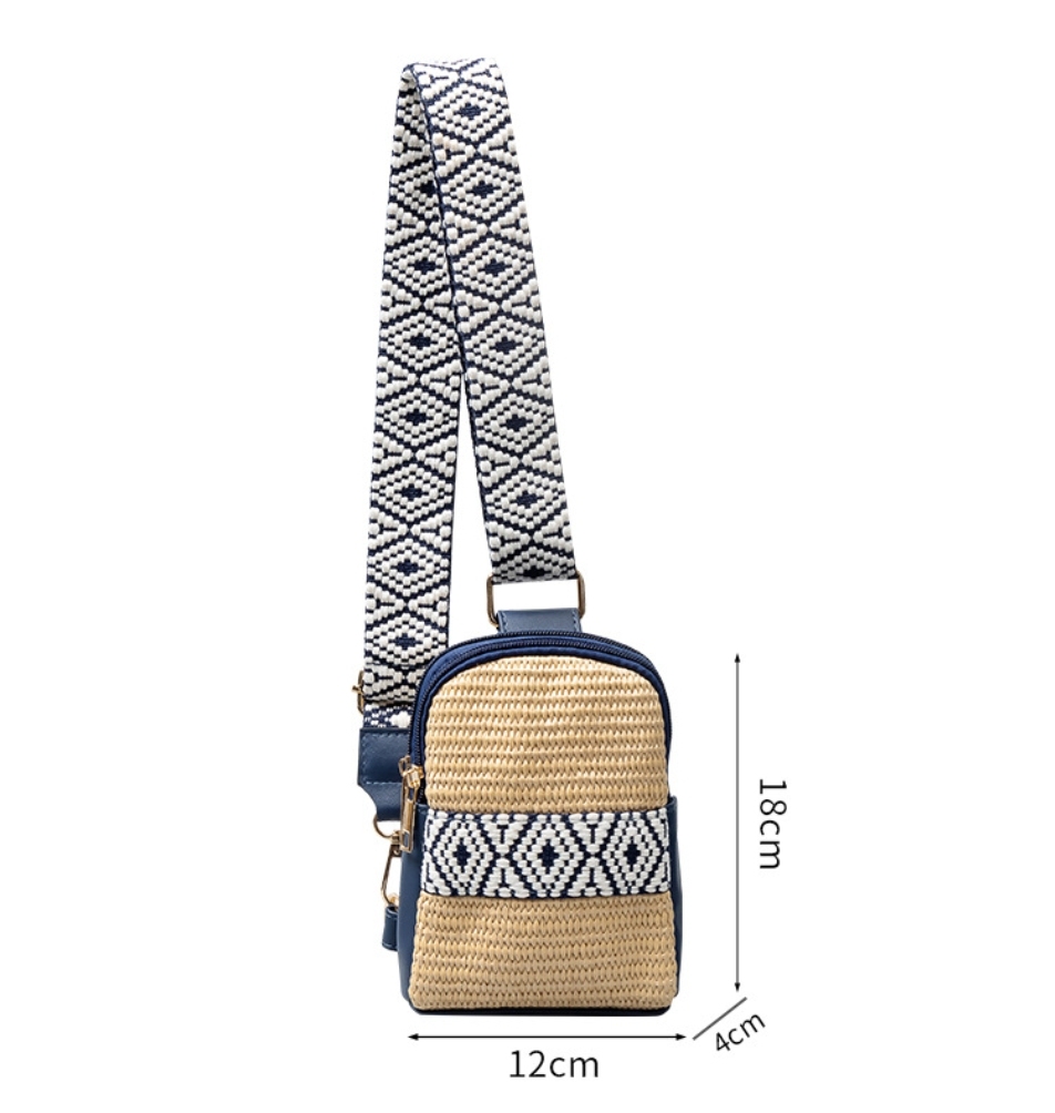 Western Boho Crossbody Sling Bag – Cotton Canvas Small Chest Bag For Women, Adjustable Strap For Travel & Daily Use - View #11