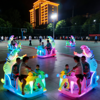 QunQunYoule Square Children's Mall Équipement d'amusement lumineux en plastique avec rail DIN et rétroéclairage, type borne de jeu lumineuse électrique