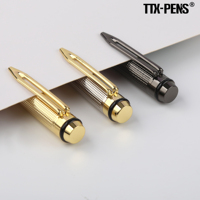 Stylo à bille en métal de luxe, classique, élégant, coûteux, avec logo personnalisé, pour le bureau et les affaires