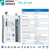 Baterai Lithium Polymer 3.7V 2000mAh 654060 Baterai LiPo Isi Ulang Pengosongan Daya Sendiri Rendah Daya Tahan Lama untuk Pemantauan Keamanan