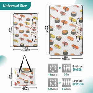 Hawaiian Custom Logo Food <b>Picnic</b> <b>Blankets</b> Foldable Hand Bag Washable Thickened Waterproof and Moisture-proof <b>Picnic</b> Mat - Product Image 2