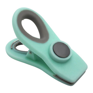 <b>Magnetic</b> Sealing Clips For Food Bags Blue Red Light Green PP <b>Material</b> Multifunctional Refrigerator Magnets Bag Clips - Product Image 4