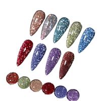 Vernis à ongles gel réfléchissant à paillettes 66 couleurs du fabricant 15ml Gel clignotant disco phosphorescent