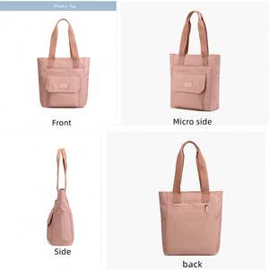 Wholesale High Quality Fashion Nylon Waterproof Hand Bags Large Capacity Portable Shoulder Bag for Women Casual Zipper Tote Bag - Product Image 3