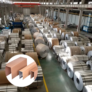 Tùy chỉnh hình chữ U vách ngăn nhôm Trần gạch trong màu sắc khác nhau cho hành lang trung tâm mua sắm - Product Image 2