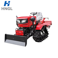 Tractor Oruga para Implementación Agrícola con Mini Sistema de Cultivo, Opción Ecológica para Campos Agrícolas