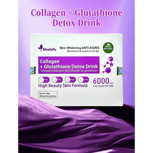 OEM kollajen detoks içecek doğal takviyeleri cilt beyazlatma tozu poşet anında toz kollajen + Gluta detoks içecek - Product Image 5