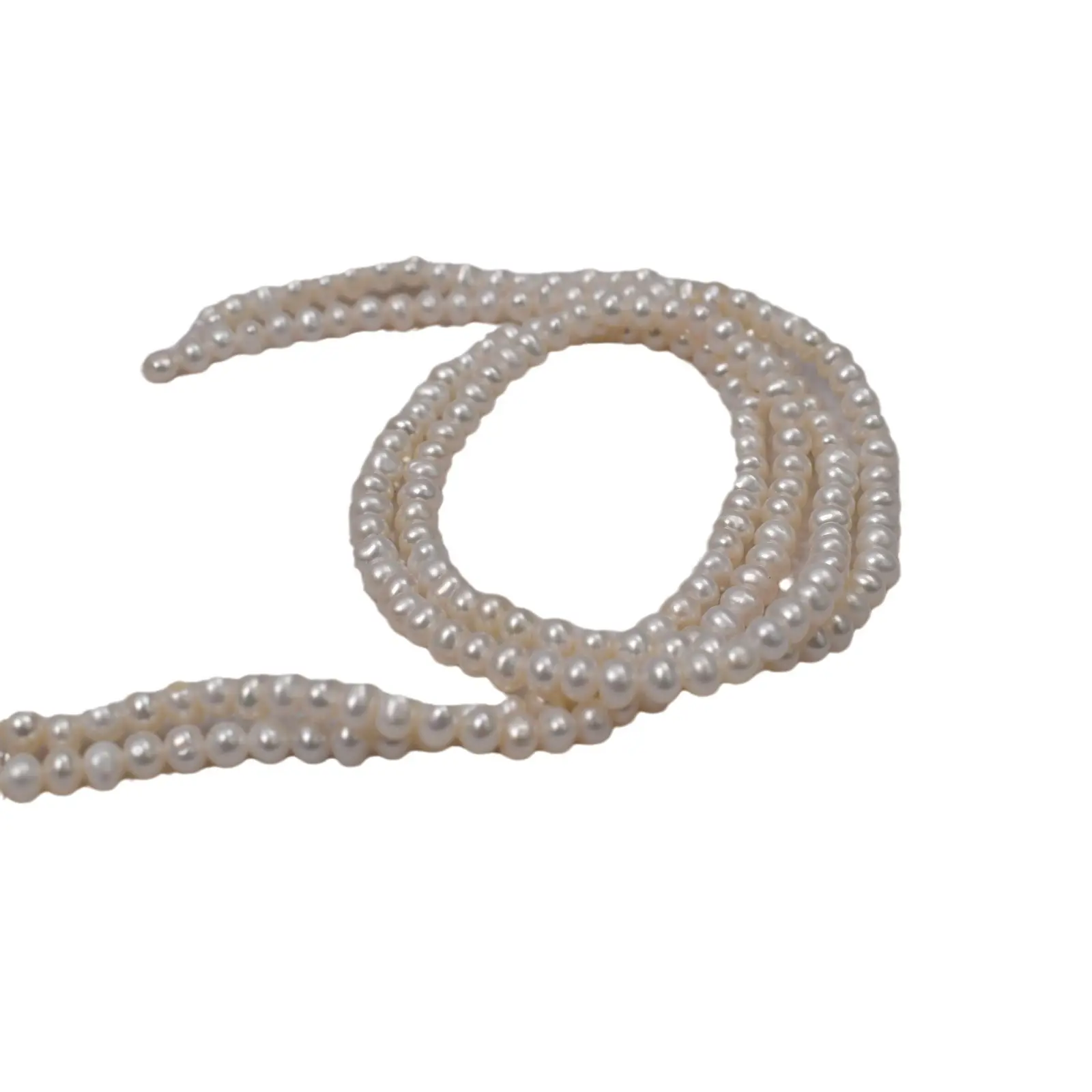 4-5mm naturale filo di perle sciolte d'acqua dolce bianco rosa viola Baby Akoya catena di perle per la creazione di gioielli