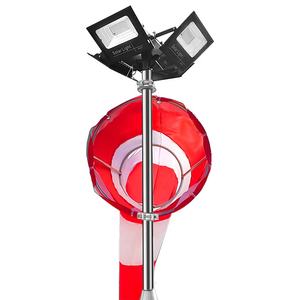 علم تحذير احترافي للسلامة بحجم مخصص، مصنوع من البوليستر 100٪، متين للاستخدام في المطارات، مع سارية علم من الفولاذ المقاوم للصدأ 304 مطلية بالبولي أميد - Product Image 2