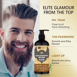 Shampooing à barbe 280ml soin de la barbe et shampooing de massage après shampooing de teinture pour cheveux produits hydratants pour cheveux professionnels avec barbe - Product Image 5