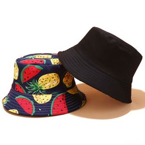 Sublimation Print Flat <b>Hat</b> Summer Pineapple <b>Bucket</b> <b>Hat</b> - Product Image 4