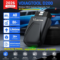 Herramienta de Diagnóstico Automotriz VDIAGTOOL D200 Actualizada de A30M con Actualización Gratuita, Escáner Bidireccional de Sistema Completo OBD2