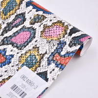 Tissu PU en Faux cuir, 3d, imprimé, tissu PU gaufré, peau de serpent