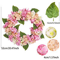 Guirlande d'hortensias bleus et roses SFG088 2025 – Décoration suspendue pour fenêtre et porte, accessoires de photographie, vente en gros, haute qualité, moderne