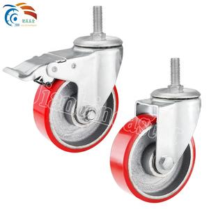 Rodízios de Ferro PU de Baixo Perfil com Capacidade de Carga de 300 KGS e Largura de 32mm, Rodas de Baixo Centro de Gravidade Feitas de Polipropileno - Product Image 2