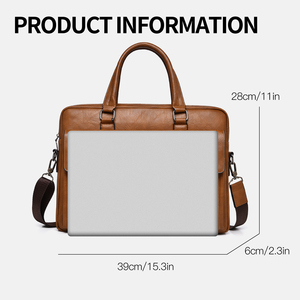 WEIXIER - Bolsos <span class=keywords><strong>de</strong></span> Mano Personalizados con Logotipo para Hombres <span class=keywords><strong>Abogados</strong></span>, Bolsa <span class=keywords><strong>de</strong></span> Mensajero <span class=keywords><strong>de</strong></span> un Solo Hombro, Maletín <span class=keywords><strong>de</strong></span> Cuero PU, Bolsa para Portátil <span class=keywords><strong>de</strong></span> Negocios para Hombres - Product Image 3
