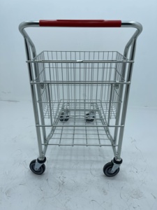 नया डिजाइन लॉजिस्टिक वेयरहाउस डेक ट्रॉली कार्गो गोदाम ट्रक कैरी प्लेटफॉर्म ट्रॉली - Product Image 4