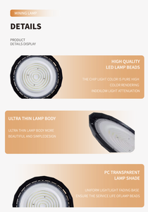 Hishine รับประกัน5ปี50W-500W ยูเอฟโอสูงแสงเบย์สำหรับคลังสินค้าและการใช้งานกลางแจ้ง30000ลูเมน IP65อลูมิเนียมอัลลอยไดอะลักซ์ - Product Image 3