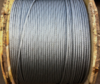 Câble en acier DIN3060 6X19+FC pour levage, remorquage, grue et treuil