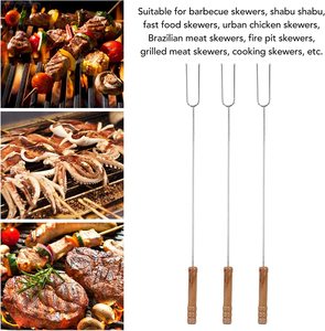 3 Que Nướng Kẹo Dẻo Hun Khói CÁN GỖ, Xiên Cắm Trại Có Thể Kéo Dài Cho Hố Lửa, Hố Lửa Cắm Trại 18,6in - Product Image 5