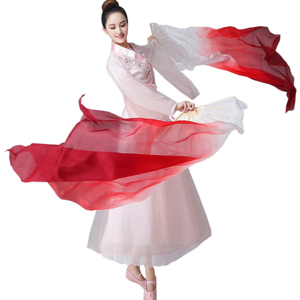 Éventails en soie ultra-fins pour la <span class=keywords><strong>danse</strong></span> <span class=keywords><strong>orientale</strong></span> féminine, accessoire de spectacle doux et léger à tenir à la main - Product Image 1