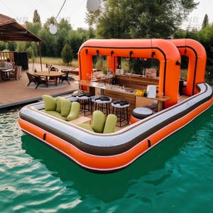 Customized PVC <b>Inflatable</b> Pool Bar With CE Certified Commercial Use 3-Year Warranty for Party Events <b>Inflatable</b> Bar Pool Inflata - Product Image 6