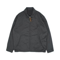 Blouson Bomber Coupe-Vent Homme Automne Hiver en Velours Flocon de Neige avec Fermeture Éclair Frontale pour Broderie de Logo sur Revers Style Vintage pour Cadres