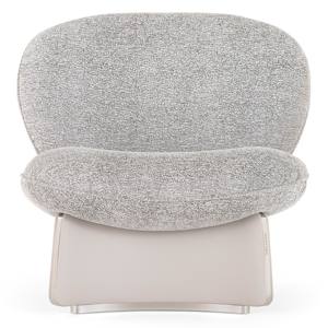 Poltrona Singola in Tessuto Minimalista Italiano, Sedia Relax di Lusso Leggero Bianca per <span class=keywords><strong>Soggiorno</strong></span>, Arredamento <span class=keywords><strong>Moderno</strong></span> per Villa - Product Image 4