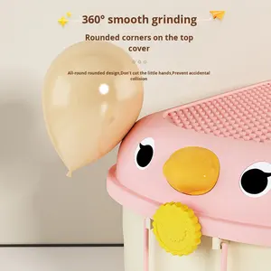 Boîte à jouets mignonne pour enfants, organisateur de rangement, grands organisateurs de jouets et bac de rangement, <span class=keywords><strong>coffre</strong></span> à jouets avec roues pour salle de jeux de pépinière - Product Image 2