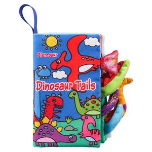 Nouveau thème queues d'animaux bébé livre en tissu indestructible développement sensoriel Cognition livre doux idéal pour l'éducation précoce du nourrisson - Product Image 2