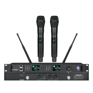 TX-6200 Professional Dynamic <b>Microphone</b> 2-CH UHF True Diversity SQ/Cascade/Equalizer/Spectrum XLR <b>Wireless</b> <b>Microphone</b> System for - Product Image 1