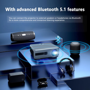 Projecteur multimédia intelligent JAVODA E690H Full HD Wifi 1080P Lampe LED portable pour bureau, salle de classe, camping, <span class=keywords><strong>Datashow</strong></span> - Product Image 5