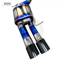 Échappement complet en titane SD pour BMW M5/M6 F10/F06 F12 F13 4.4T V8 2011-2016, avec downpipe droit et doubles silencieux, pour optimisation des performances