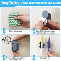 Porte-stylo en silicone antidérapant, organisateur de bureau, étui universel pour crayons, conception peu encombrante pour les accessoires de bureau et de salle de classe