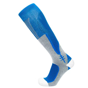 Calcetines Deportivos de Compresión hasta <span class=keywords><strong>la</strong></span> Rodilla, Tejidos, Gruesos, Azules, Personalizados, Cómodos, Transpirables y de Secado Rápido - Product Image 1