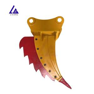 Décompacteur de racines léger pour excavatrice, idéal pour la construction routière, la rénovation de jardins <span class=keywords><strong>et</strong></span> le conditionnement du sol, avec ailettes arrière remplaçables - Product Image 1