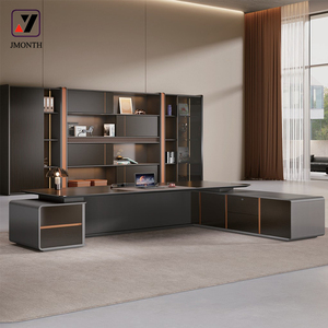 Escritorio Ejecutivo en Forma de L de Madera Moderna de Alta Gama Personalizado, Extensible, con Garantía de 5 Años, Certificado ISO9001/ISO14001, para Directores - Product Image 5